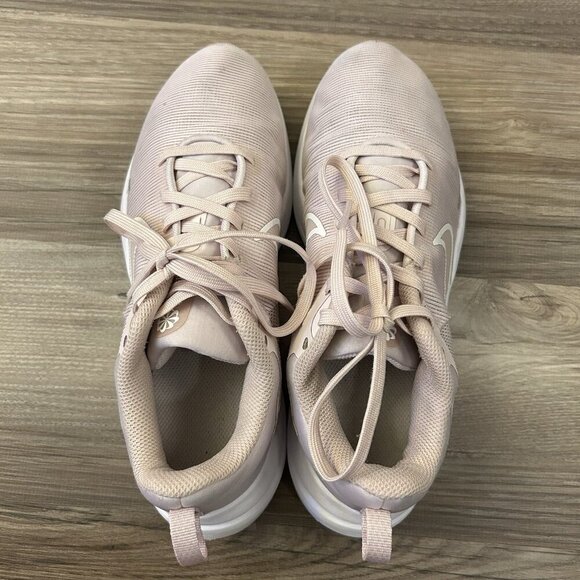 Nike Women's Downshifter 12 Sneakers Size 6.5 Barely Rose White Running Shoe GUC - Picture 10 of 12